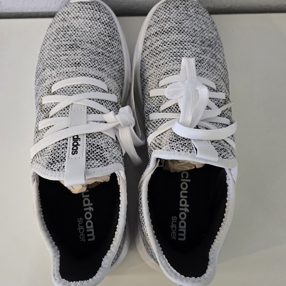 NWT Adidas Cloudfoam Pure Gray White - Picture 4 of 7